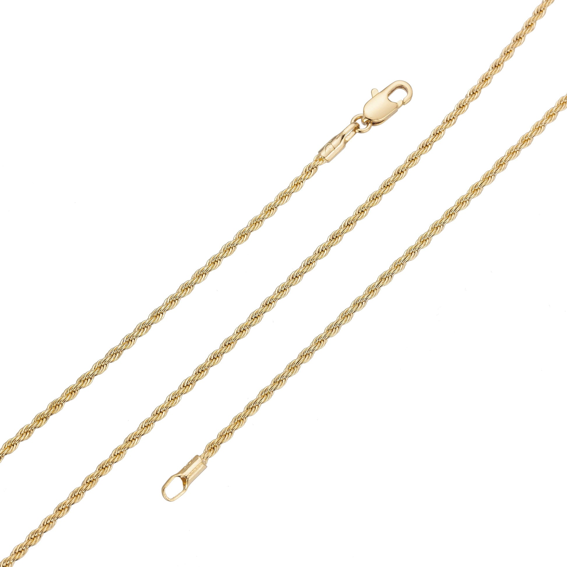Gold Filled 1.3mm Rope Chain Necklace - 18"