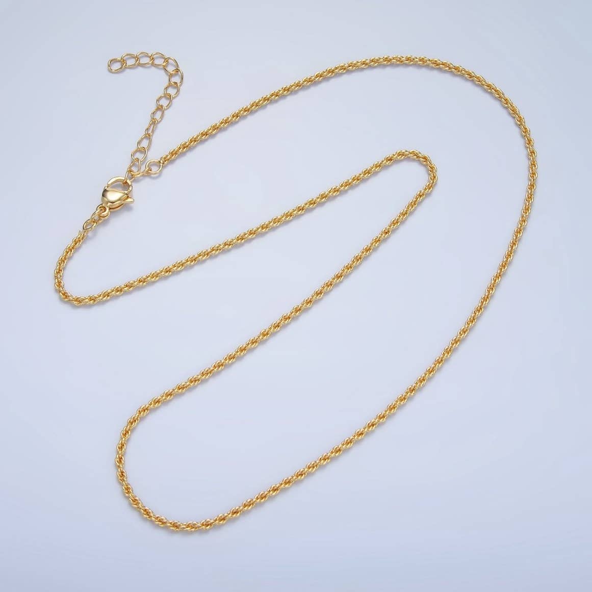 Gold Filled 1.9mm Rope Chain Necklace - 18"