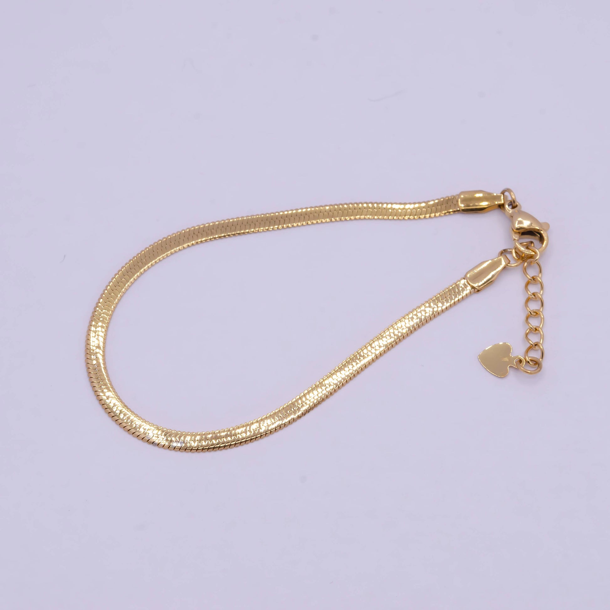 3mm Herringbone Bracelet - Gold Filled