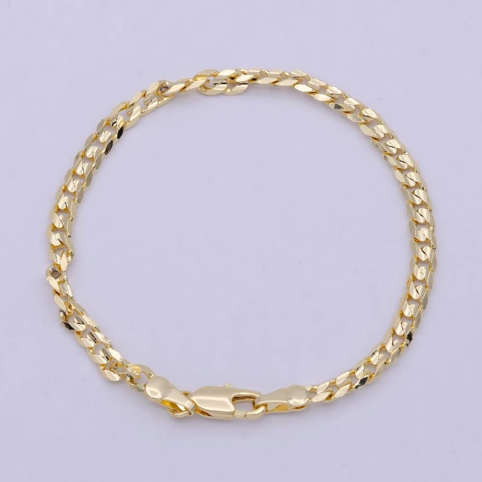 Cuban Chain Bracelet - Gold Filled