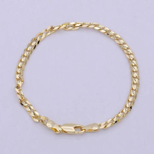 Cuban Chain Bracelet - Gold Filled