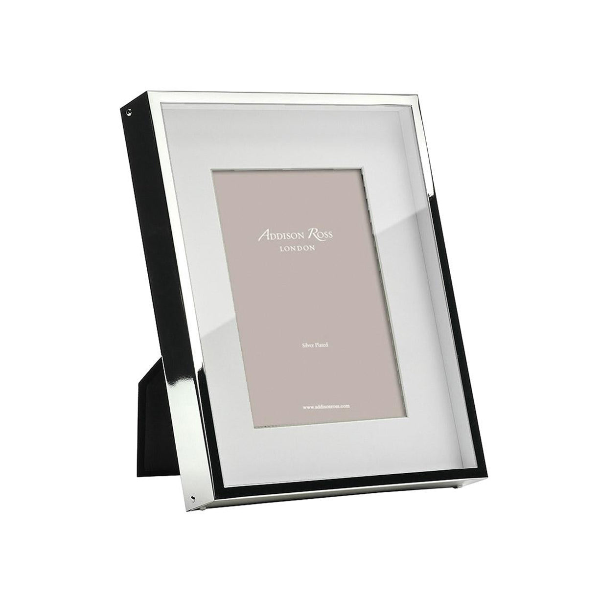 4x6 Silver Plated Shadowbox Picture Frame