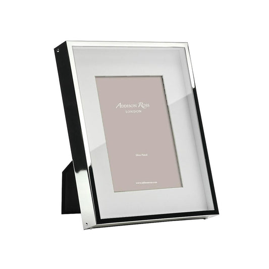 4x6 Silver Plated Shadowbox Picture Frame
