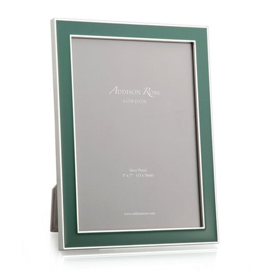5x7 Enamel + Silver Picture Frame - Fern