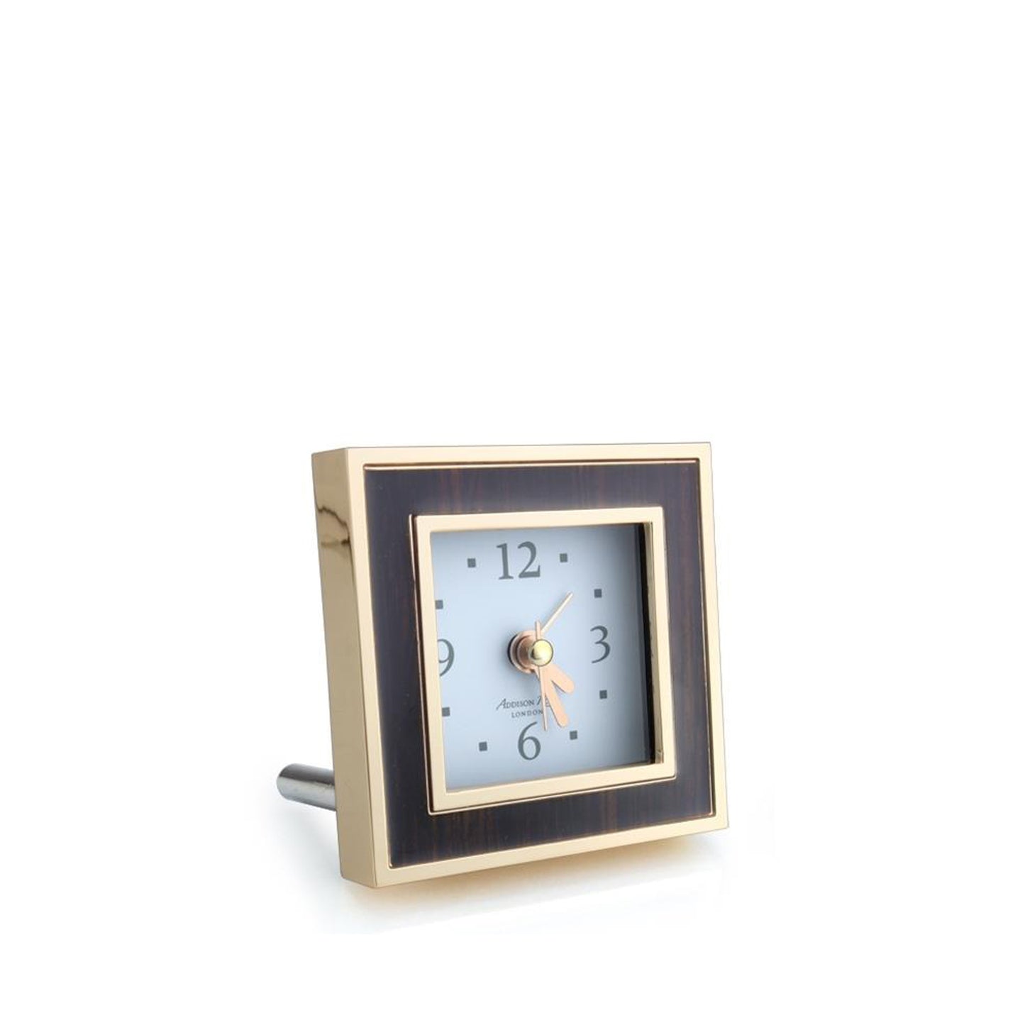 Toscana Midnight Square Alarm Clock - Gold