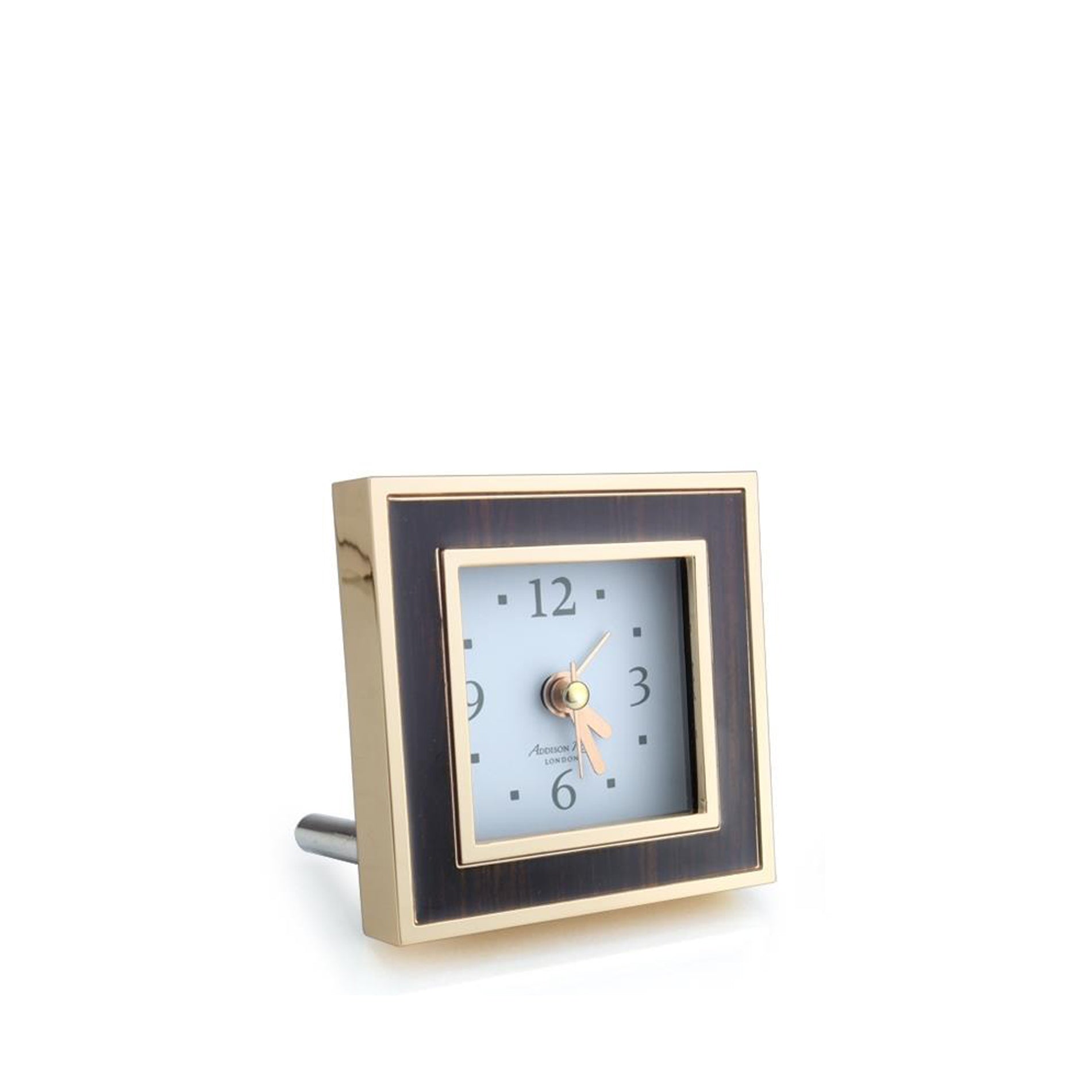 Toscana Midnight Square Alarm Clock - Gold