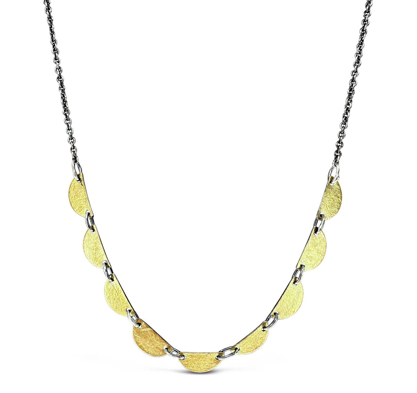 Mixed Metal ‘Petite Hemi’ Reversible Necklace