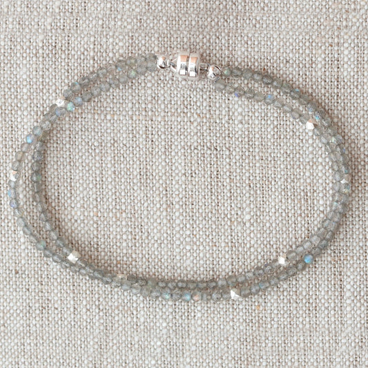 Labradorite 2-Strand Bracelet — Sterling Silver