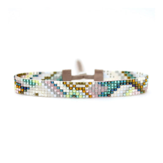 Agate Handwoven Beaded Bracelet