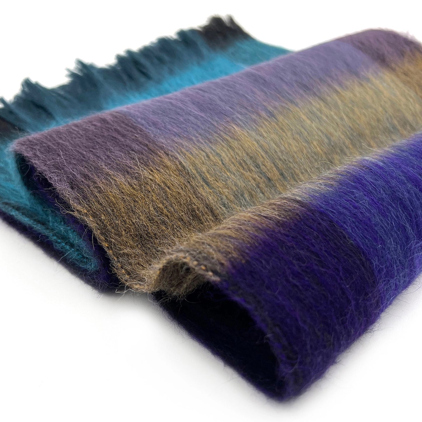 Baby Alpaca Plaid Scarf - Nightfall