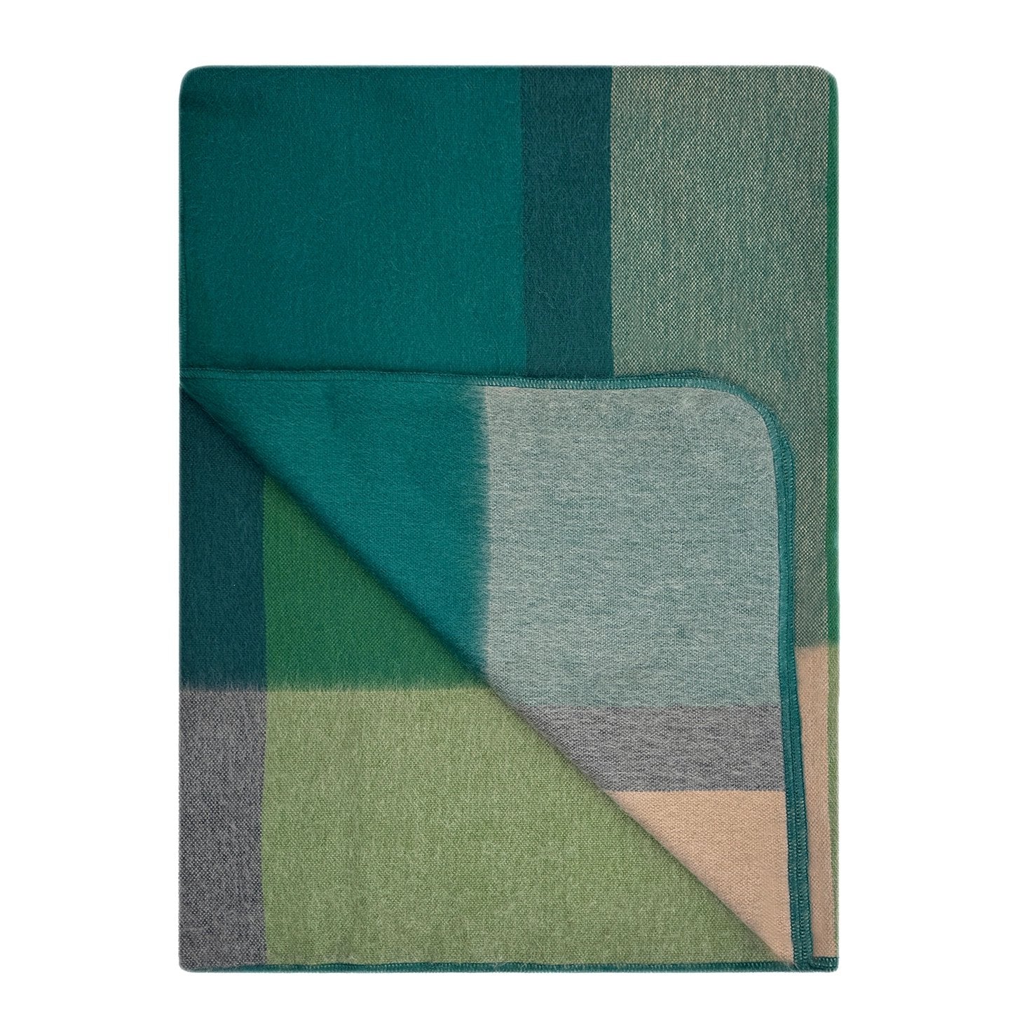 Alpaca Blend Geometric Throw Blanket - Alpine