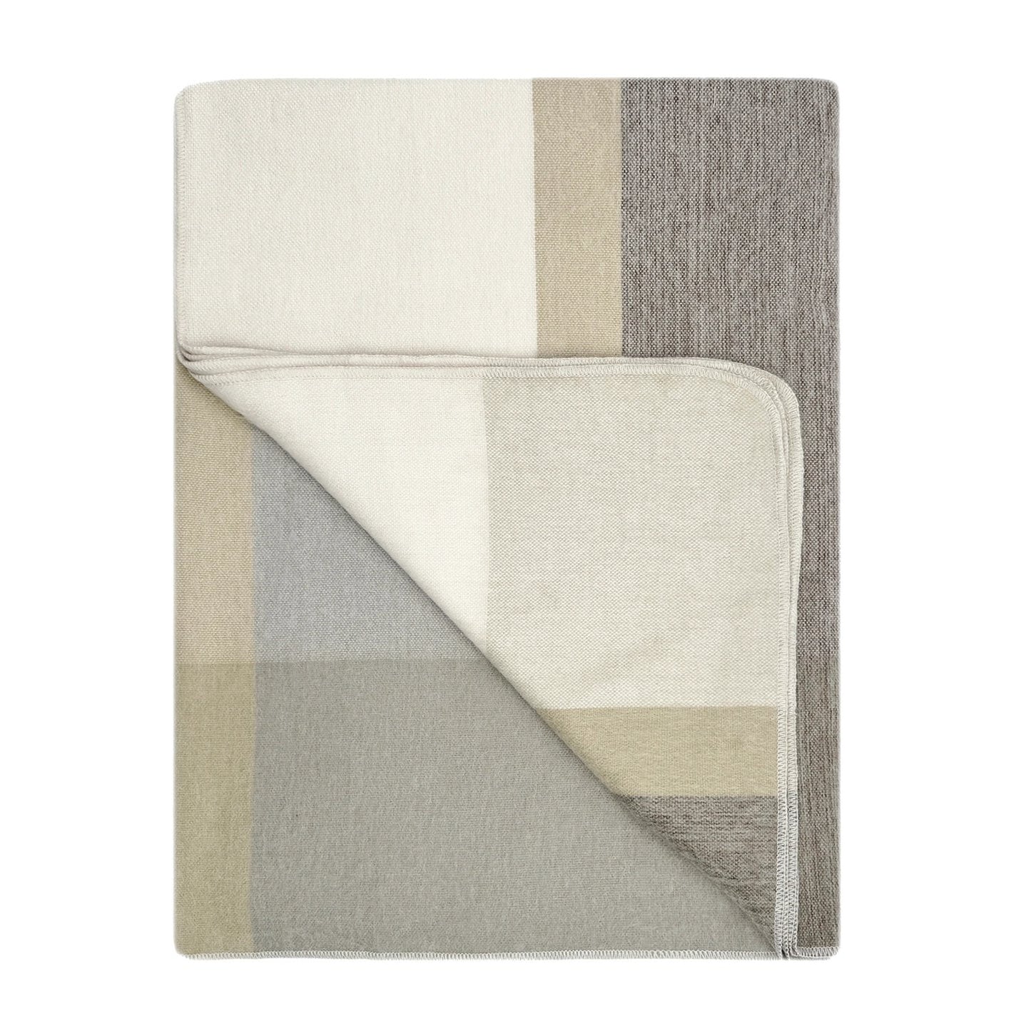 Alpaca Blend Geometric Throw Blanket - Salt Flat