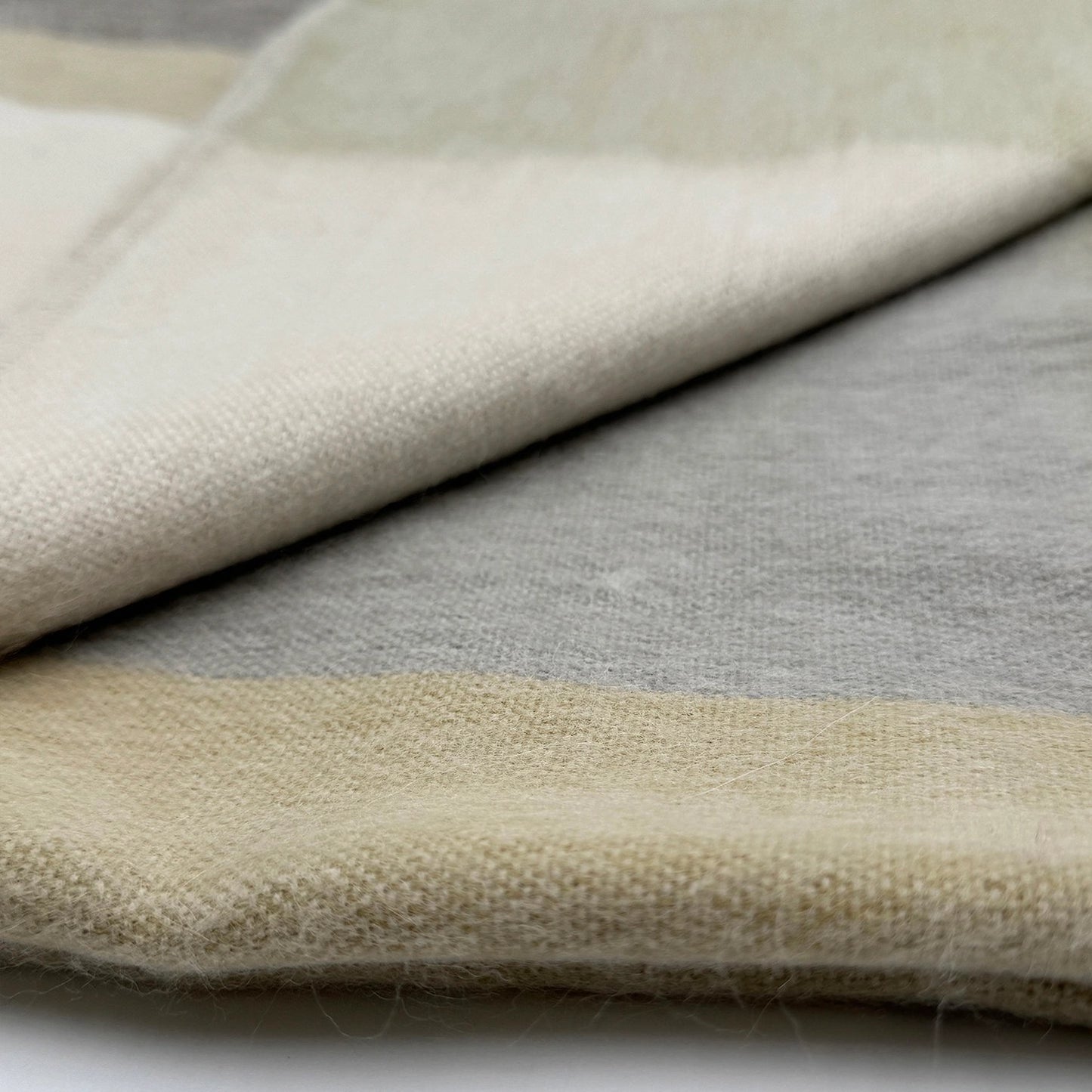 Alpaca Blend Geometric Throw Blanket - Salt Flat