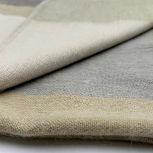 Alpaca Blend Geometric Throw Blanket - Salt Flat