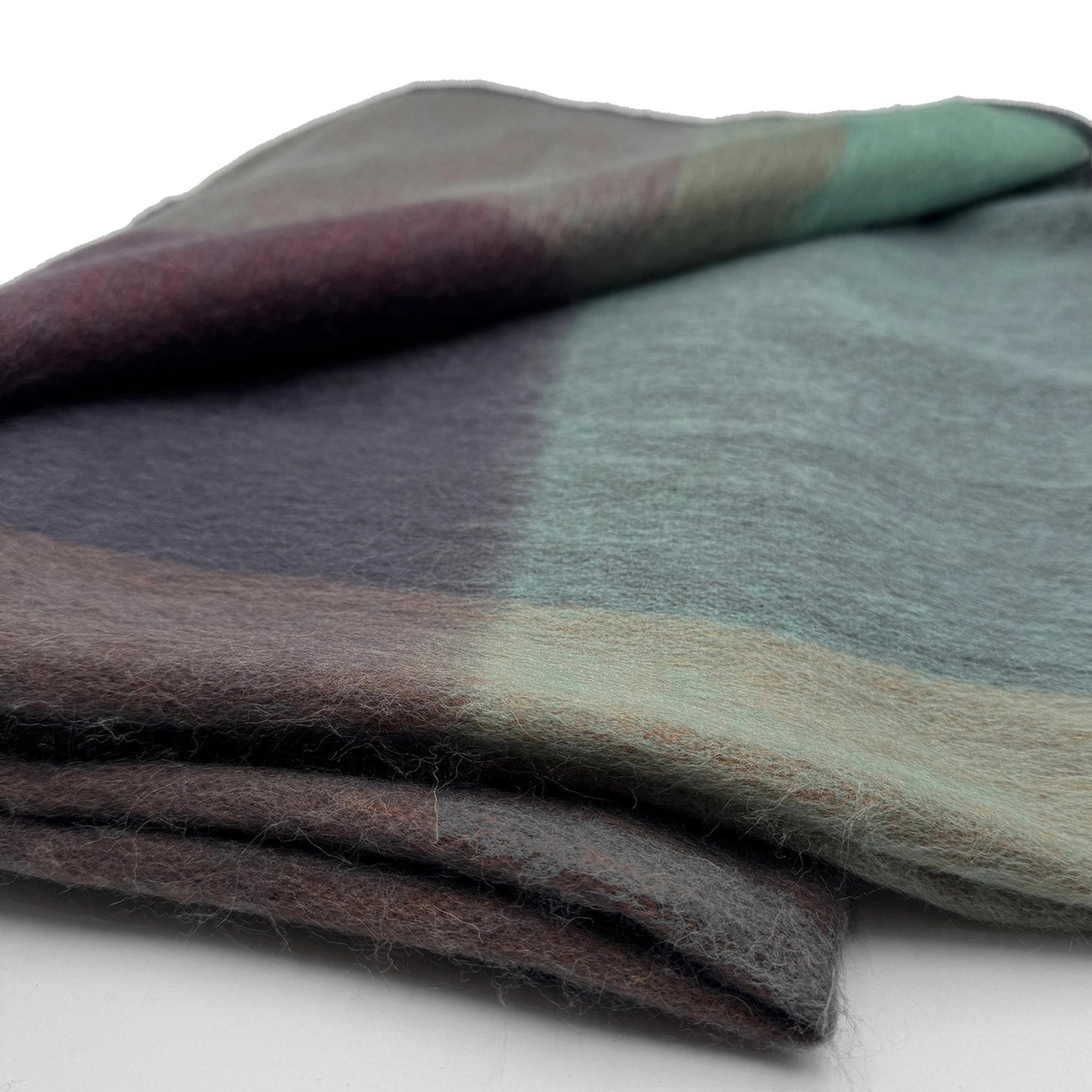 Alpaca Blend Geometric Throw Blanket - Twilight