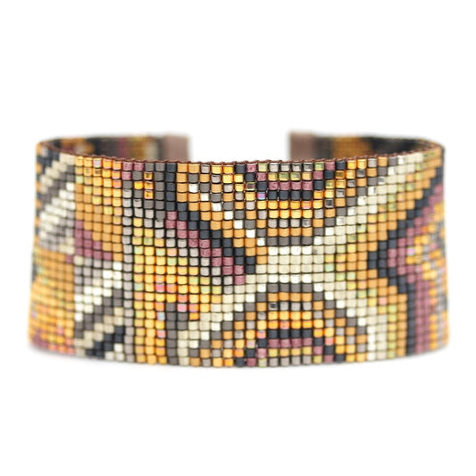 Alta Handwoven Beaded Cuff Bracelet