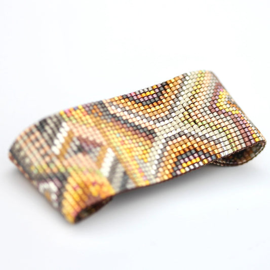 Alta Handwoven Beaded Cuff Bracelet