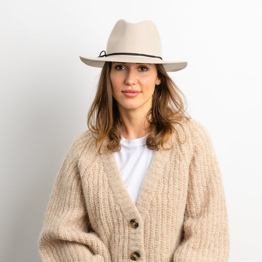 Wool Felt Fedora - Gray