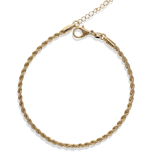 Rope Chain Anklet - 18k Gold Fill