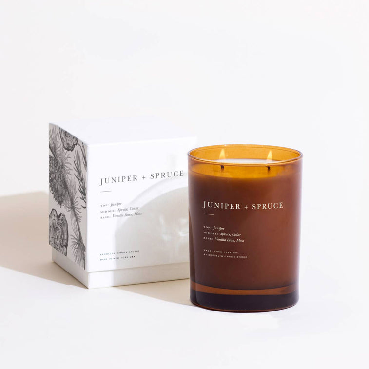 Juniper + Spruce 2-Wick Soy Wax Candle