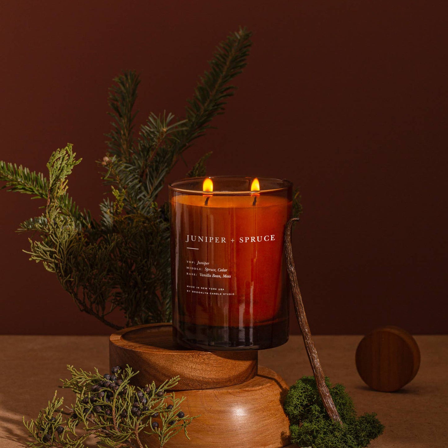 Juniper + Spruce 2-Wick Soy Wax Candle