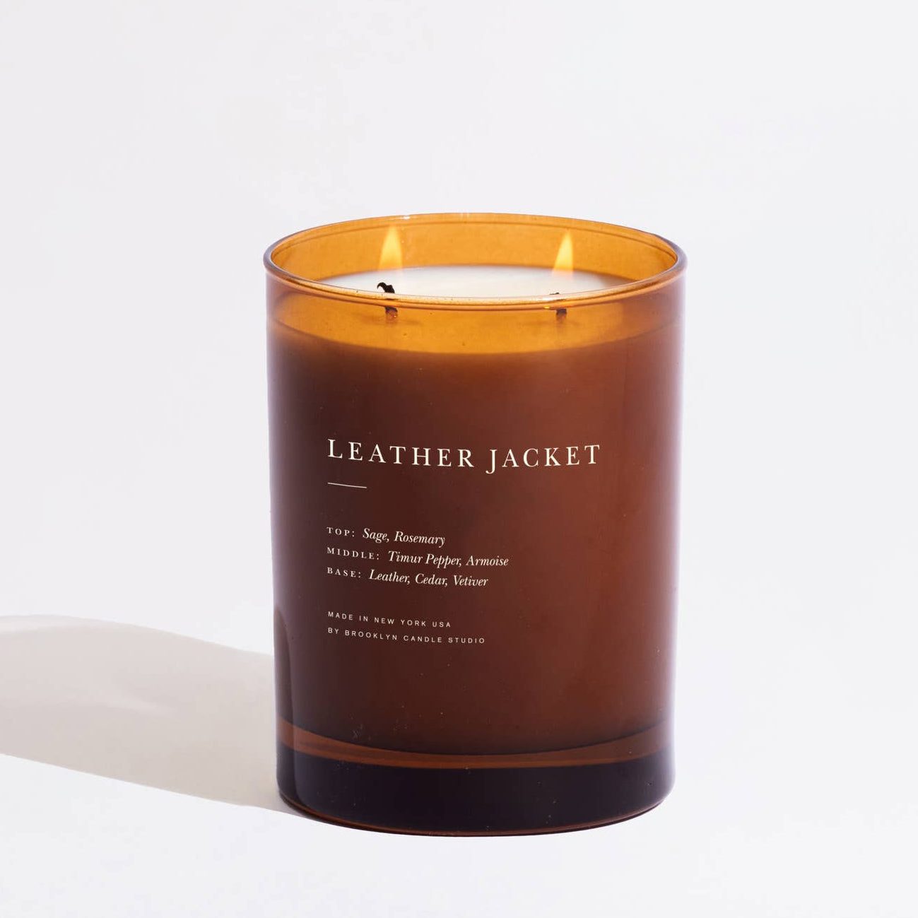 Leather Jacket 2-Wick Soy Wax Candle