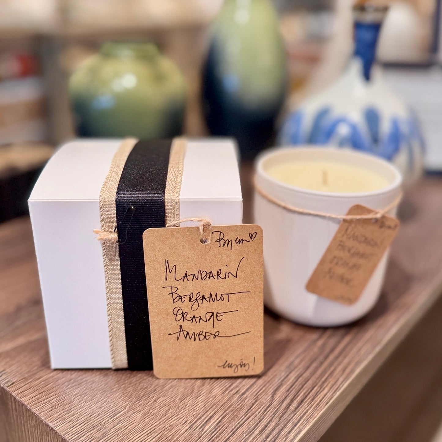 Coconut Blend Wax Candle - Mandarin | Bergamot | Orange | Amber