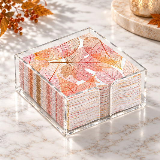 Clear Acrylic Paper Cocktail Napkin Caddy