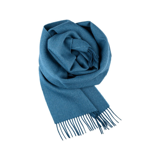 Baby Alpaca Solid Scarf - Blue Jean