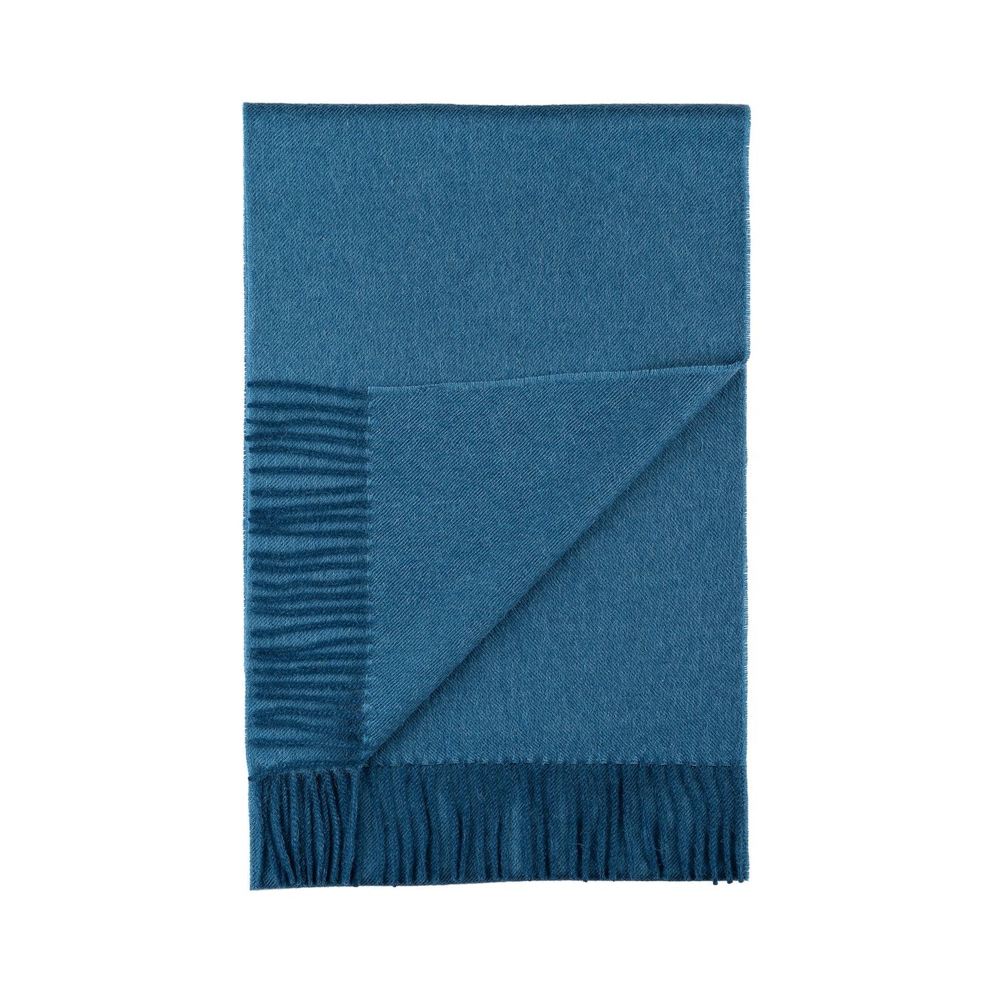 Baby Alpaca Solid Scarf - Blue Jean