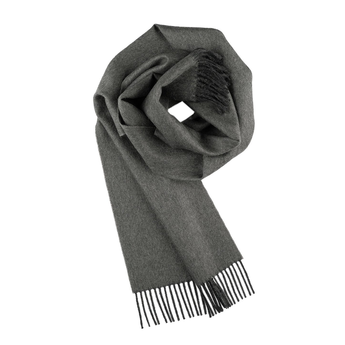 Baby Alpaca Solid Scarf - Carbon