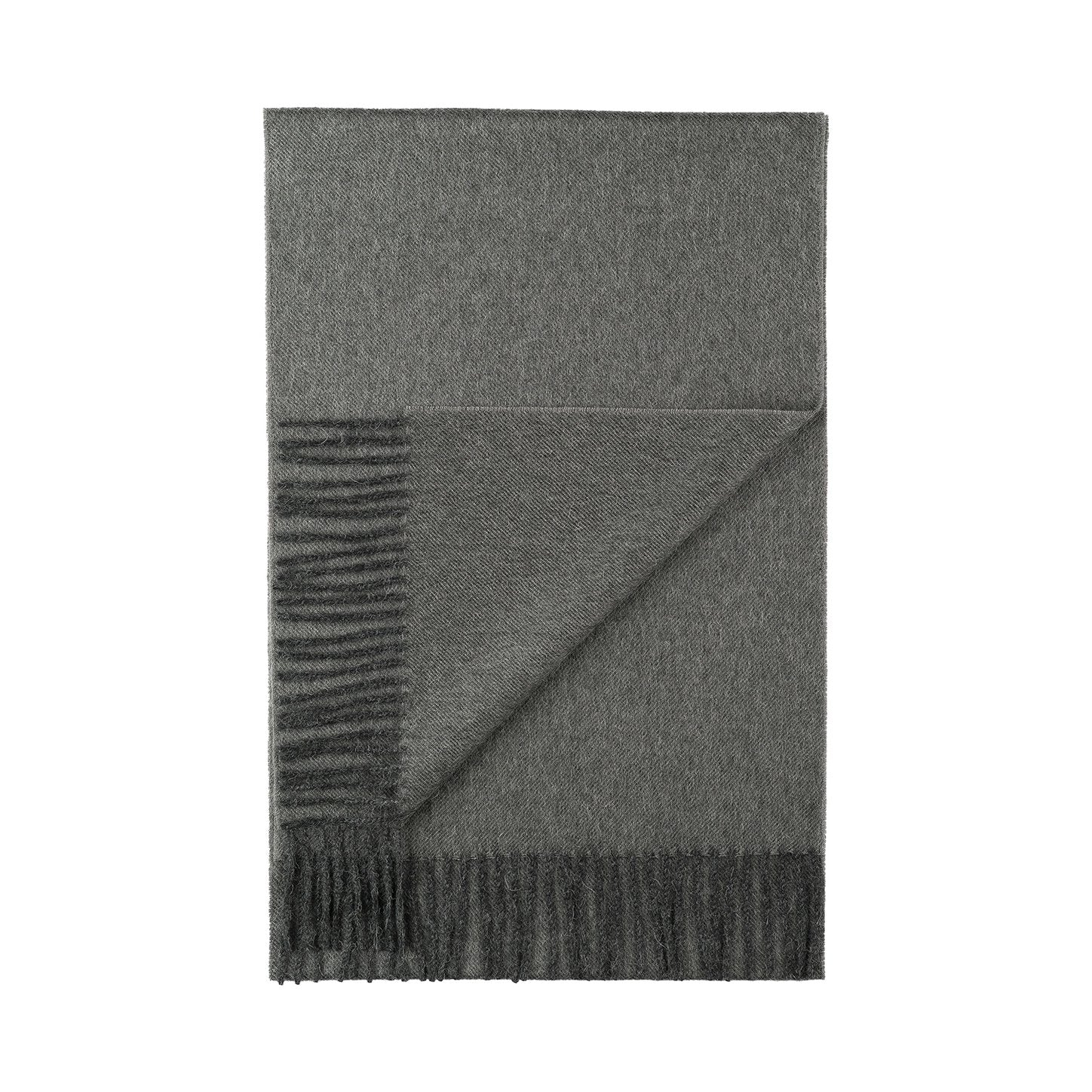 Baby Alpaca Solid Scarf - Carbon