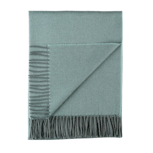 Baby Alpaca Throw Blanket - Misty Mountain