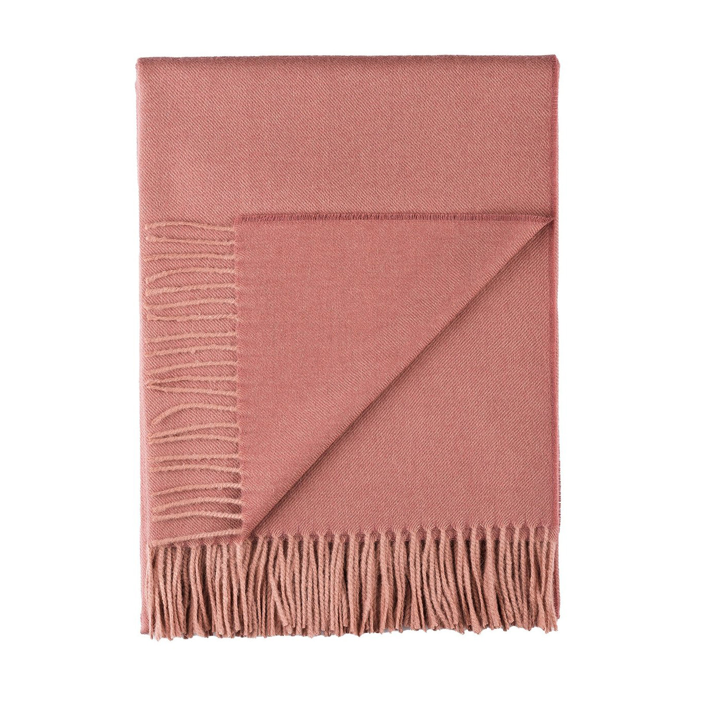 Baby Alpaca Throw Blanket - Persimmon