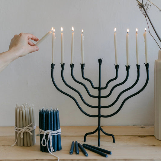 Wrought Iron Beacon Menorah