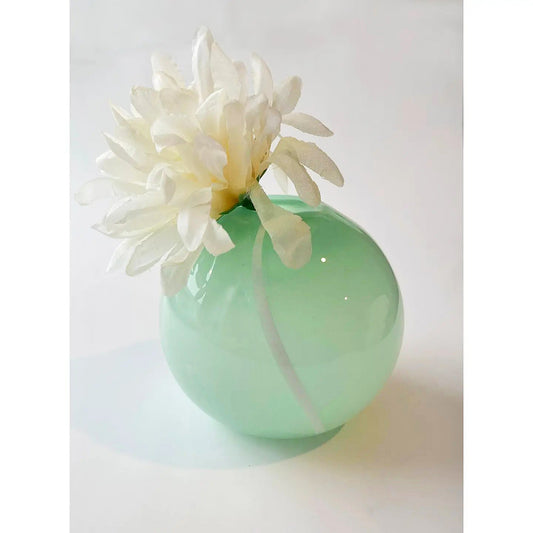 ‘Breathe’ Blown Glass Bud Vase (select color) Mint