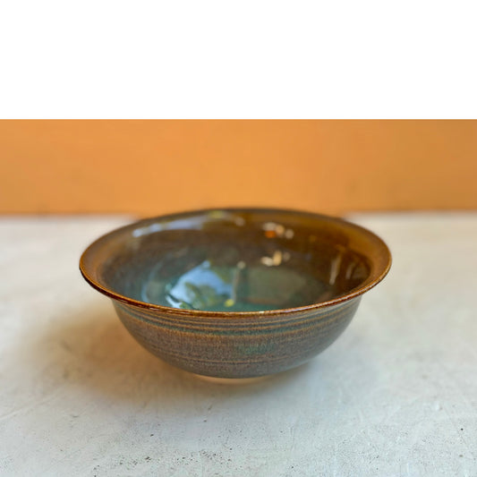 Small Porcelain Bowl - Waterfall Brown