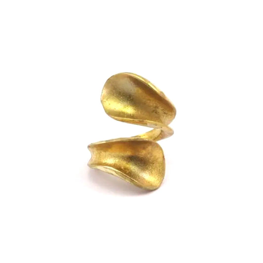 Brass ‘Twist’ Adjustable Ring