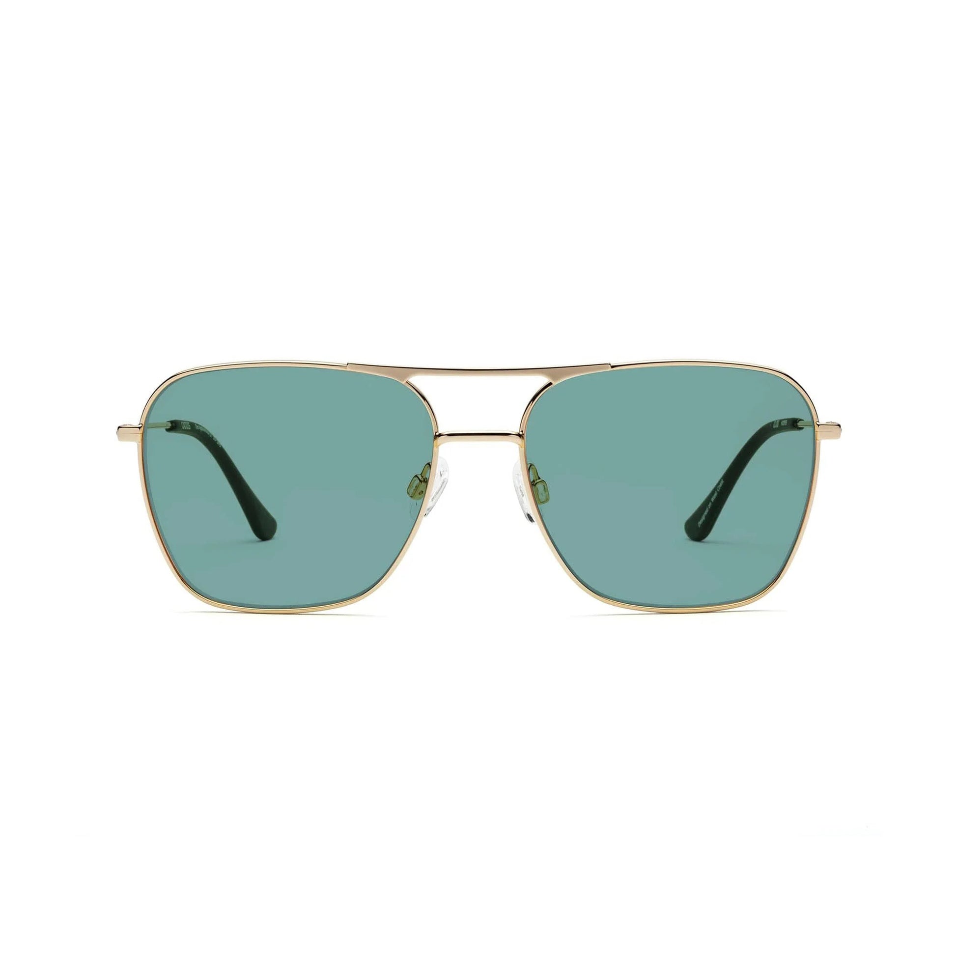 Hooper Sunglasses - Polished Gold / Zeiss Lightpro Green