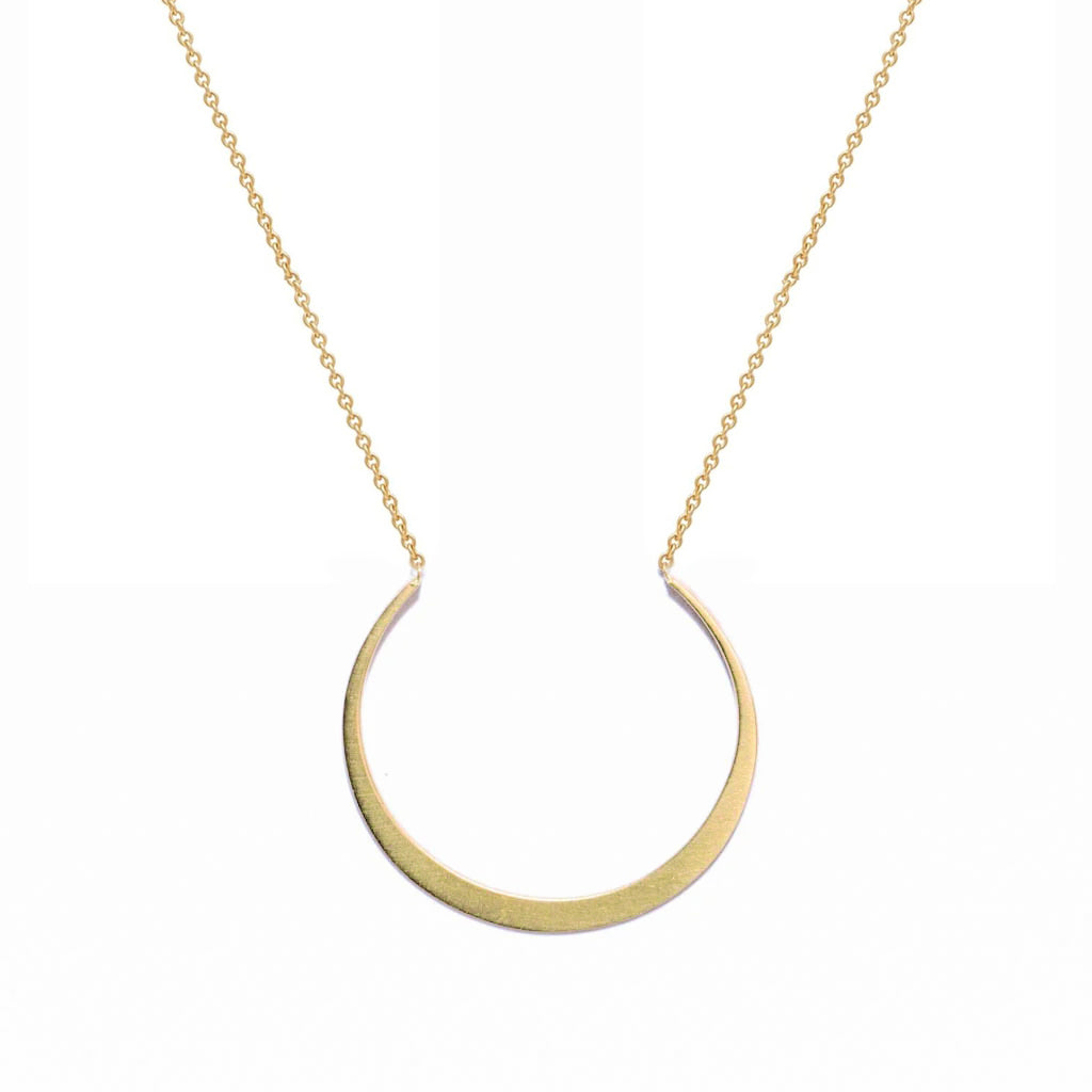 14k Gold Fertile Moon Necklace