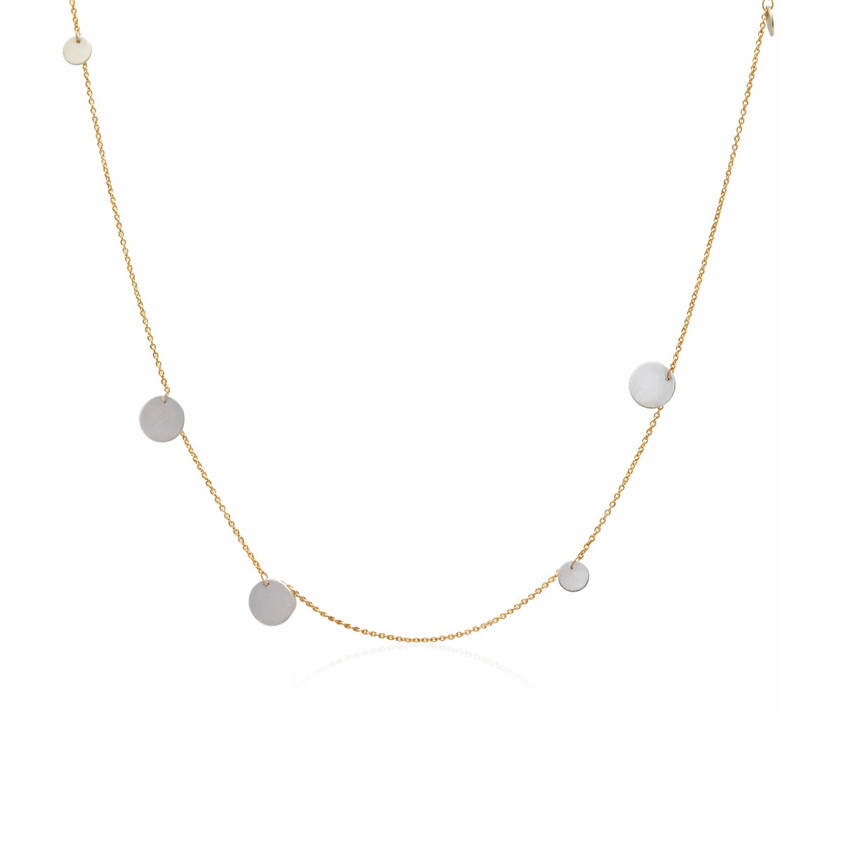 14k Gold + Sterling Silver ‘Confetti Strand’ Necklace