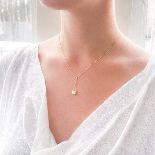 14k Gold ‘Pearl Swing’ Necklace