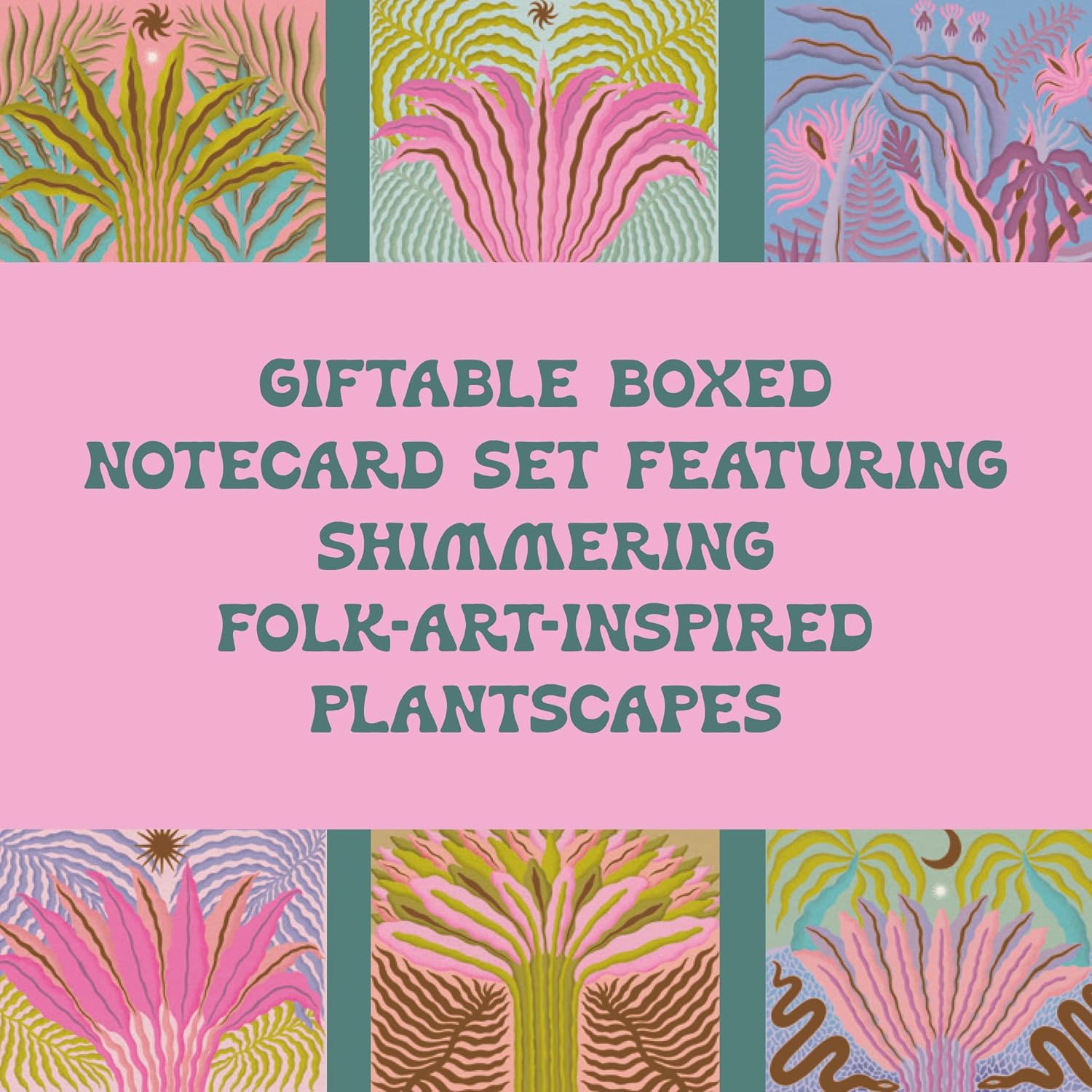 Botanical Fantasy Notes: 20 Notecards + Envelopes (Boxed Set)