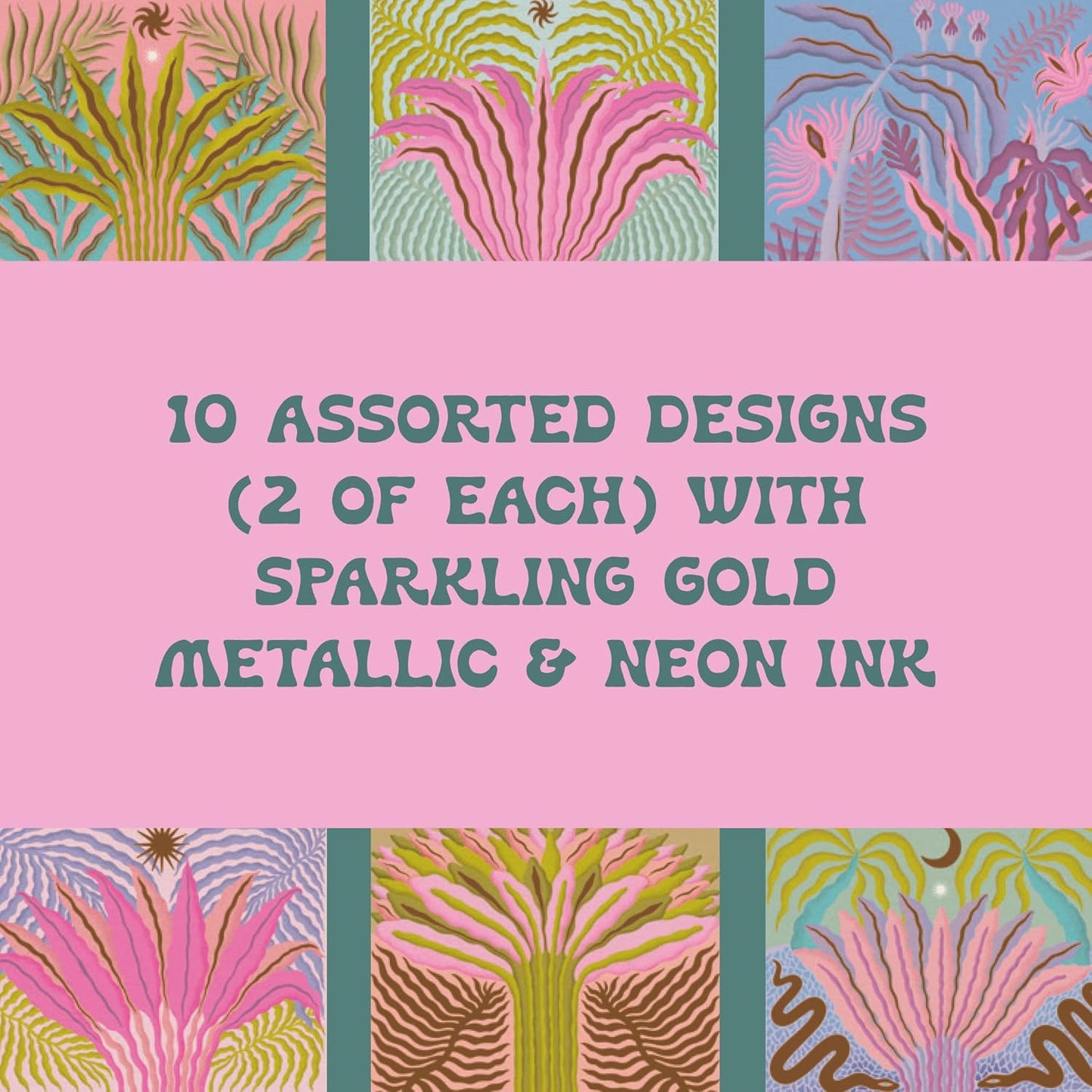 Botanical Fantasy Notes: 20 Notecards + Envelopes (Boxed Set)