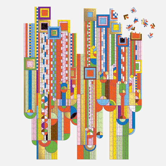 Frank Lloyd Wright Saguaro Cactus + Forms - 750 Piece Shaped Foil Puzzle