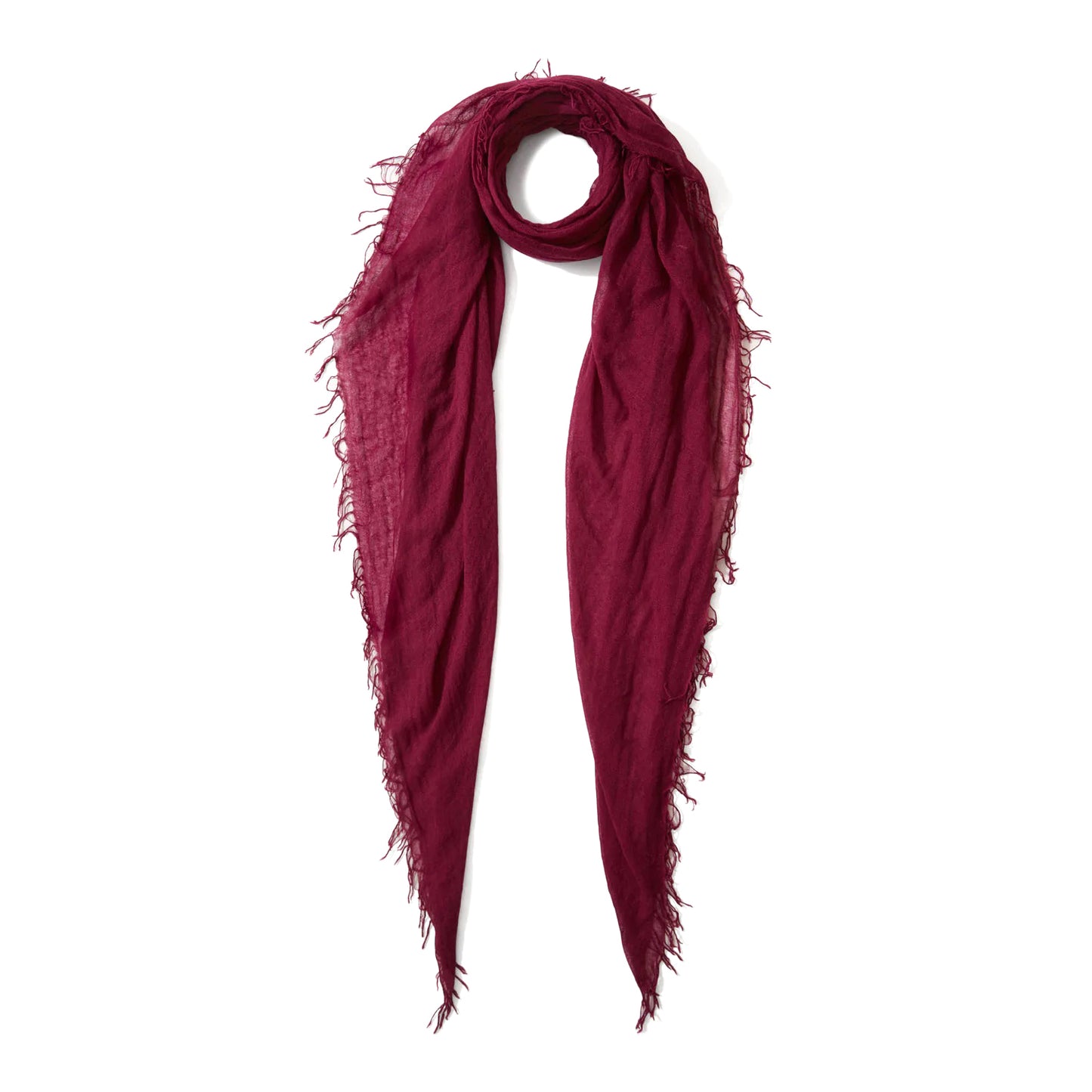 Silk/Cashmere Scarf - Boysenberry