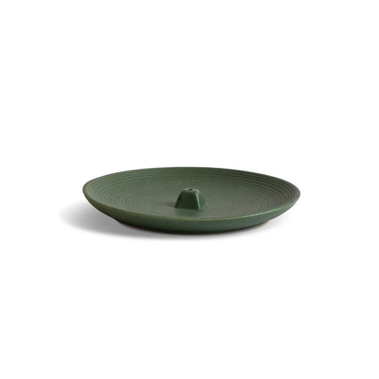 Green Ceramic Incense Holder Plate