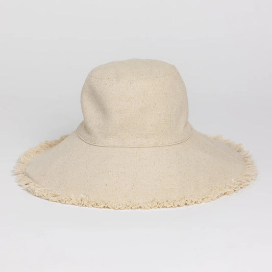 Canvas Packable Sun Hat - Natural