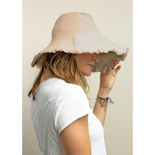 Canvas Packable Sun Hat - Natural