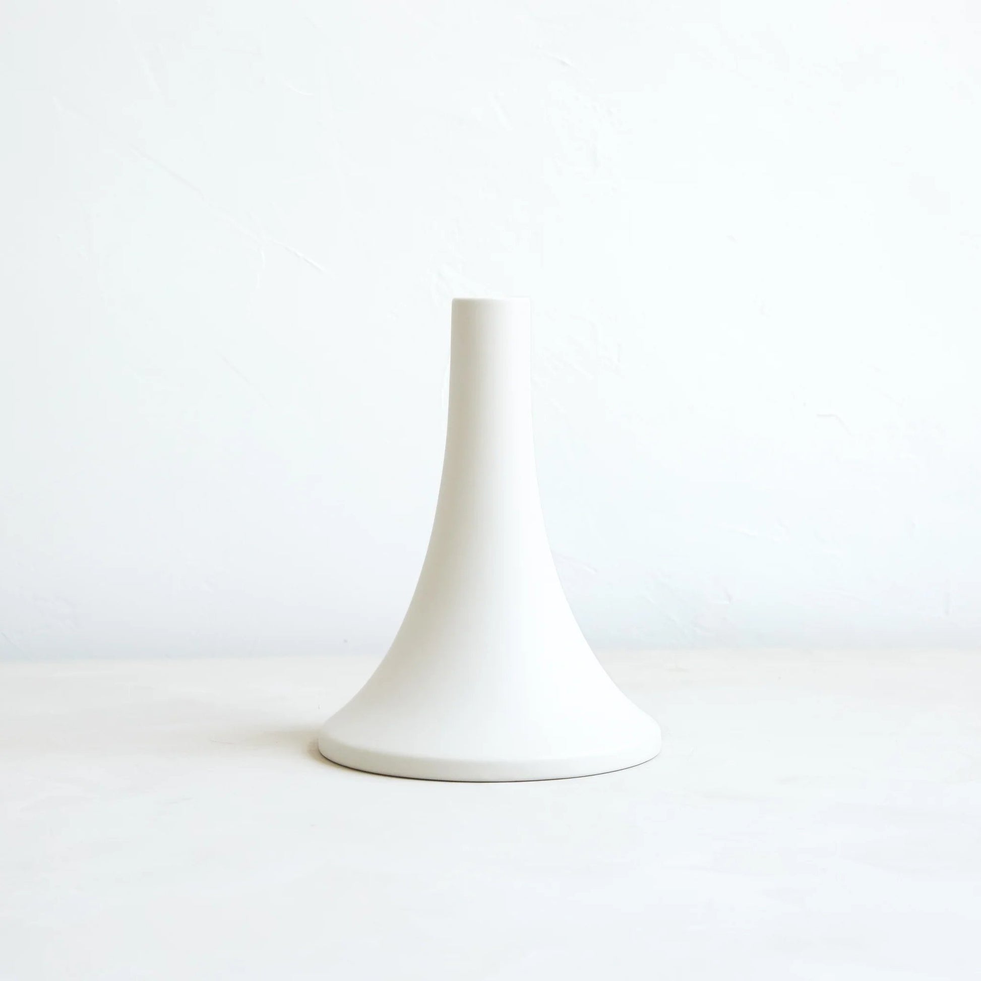 Ceramic Grand Taper Candle Holder - Matte White (select size) Tall